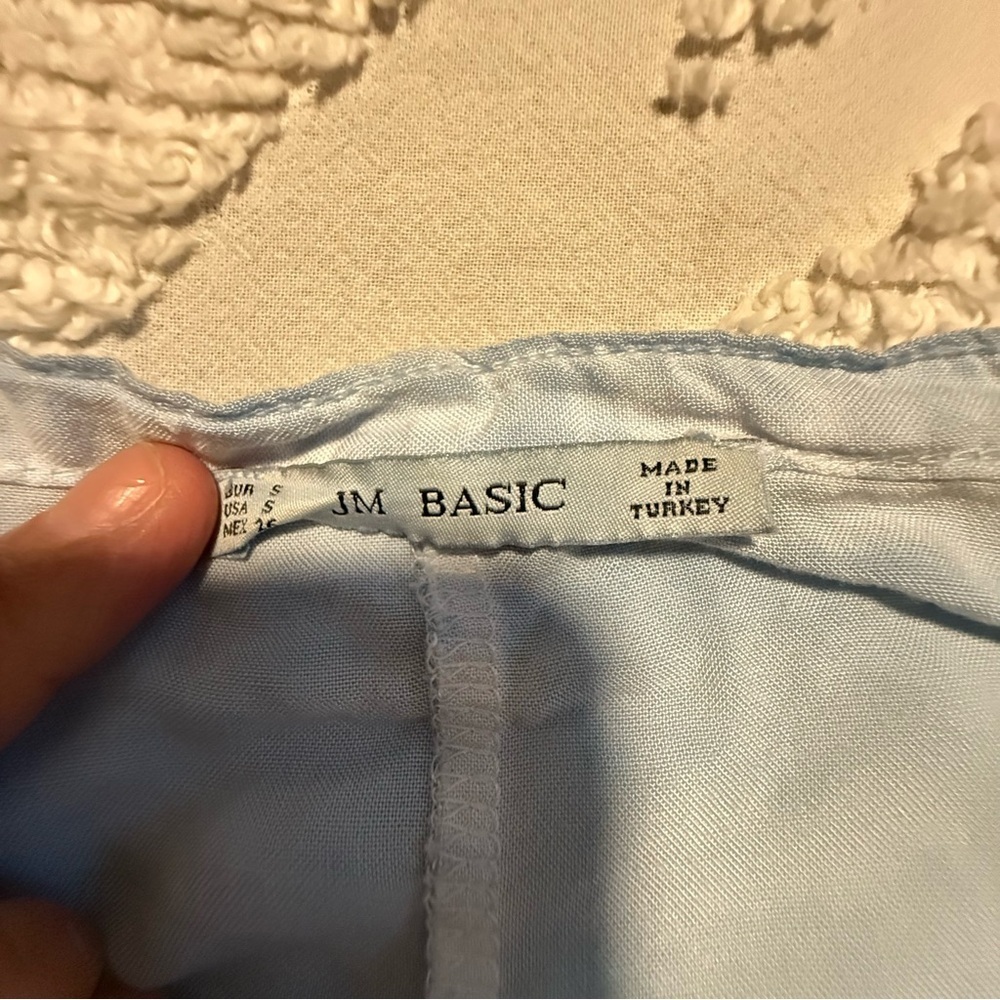 Women's Light Blue Button Down Shirt - Picture 5 of 6